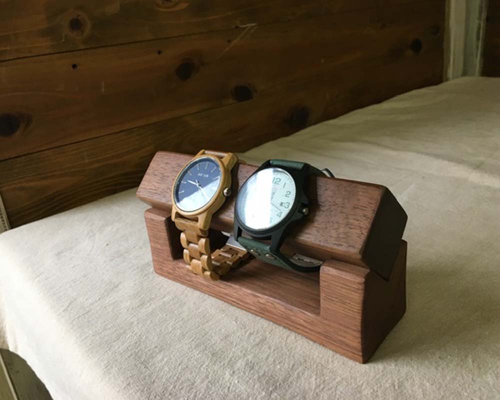Nixon スクエア型時計 木材/ステンレス NIXON ニクソン SK-09 腕時計 クオーツ アナログ 3針 ステンレス