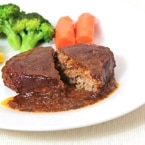 化学調味料無添加！【電子レンジで温めるだけ】 デミグラスハンバーグ (国産牛と国産豚の安心でジューシーでボリュームたっぷりのハンバーグ)