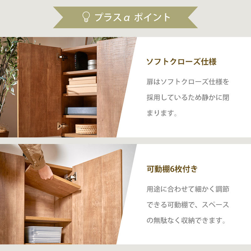 極美品接続らくらくダークブラウン木製スラットデザインキャビネット180幅 楽天市場】【クーポン5%引】 キャビネット 幅120cm 前板