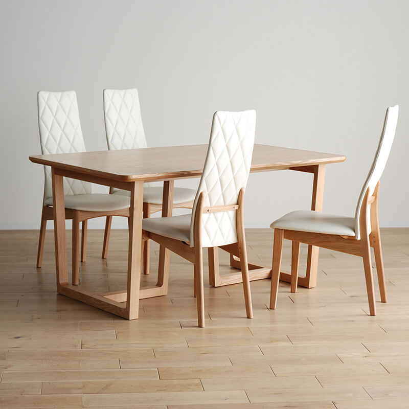 ꧁モリタインテリア工業 大川家具꧂ハイバックダイニングチェア2脚 食卓椅子 大川家具】アームレスダイニングチェア フィフス 張地ランクA 張