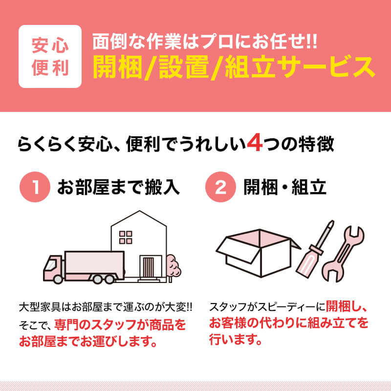 開梱/組立/設置オプション プランA