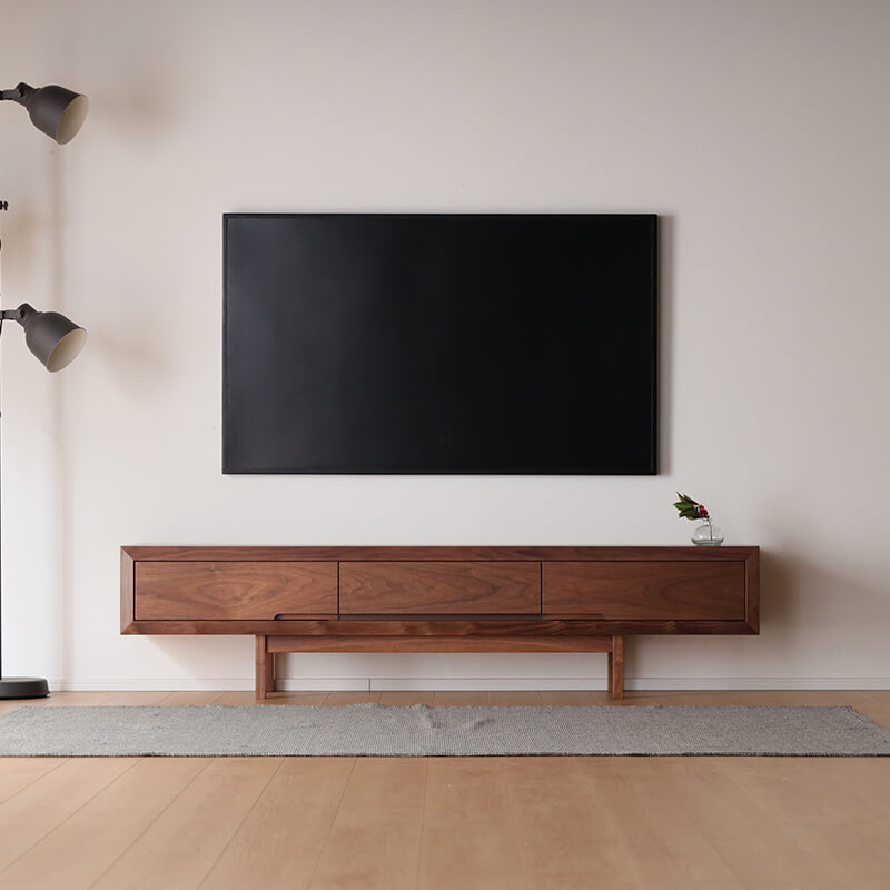 [開梱設置無料]【大川家具】テレビボード 180cm幅 オペラ ウォールナット/ホワイトオーク [境木工] 職人技が光る天然木の額縁テレビ台 国産