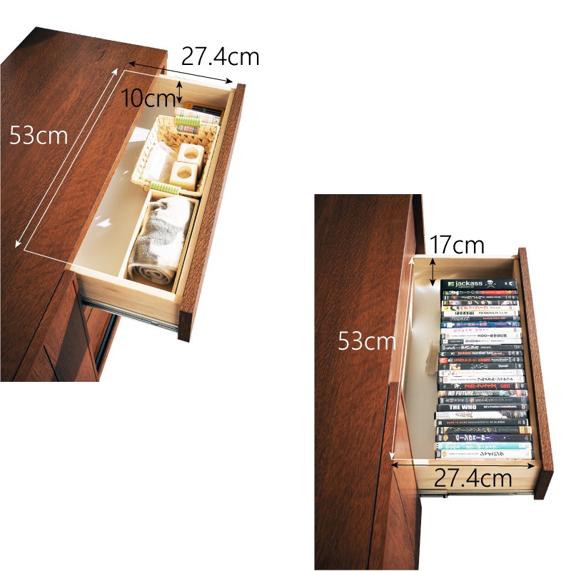 大川家具】サイドボード 120cm幅 ヴァレロ ナチュラル/ブラウン