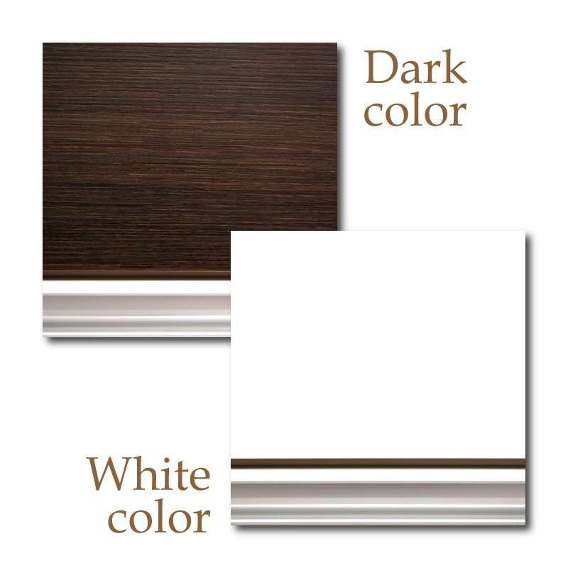 [開梱設置無料]【大川家具】レンジボード 160cm幅 ベガ ホワイト/ダーク [イノベーションセレクションズ]