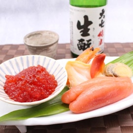 さしみ粕漬七浜漬と大七純米生もとセット