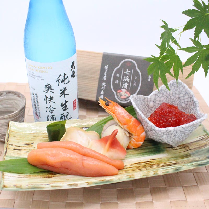 さしみ粕漬七浜漬と大七爽快冷酒セット