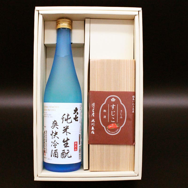 すじこ粕漬と大七爽快冷酒セット