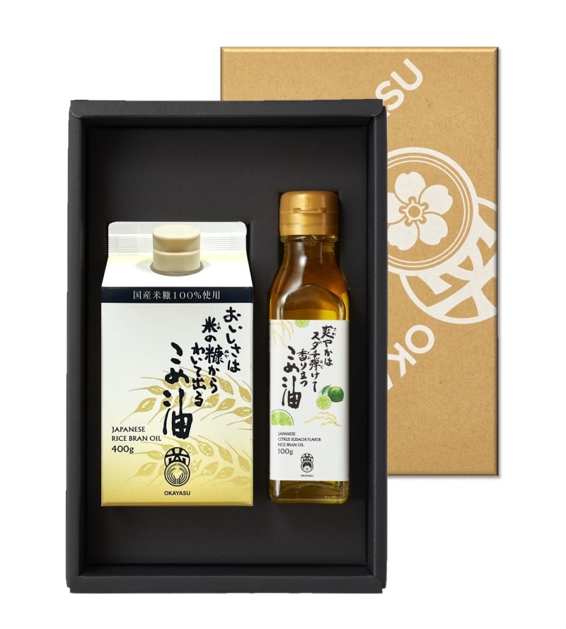 ギフトセット 13】 ご挨拶セット・スダチ (熨斗可能） 米油400g
