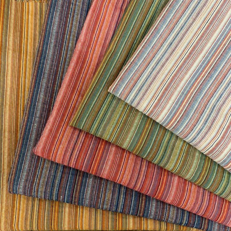 しじら織 マルチストライプ柄 コットン100% 綿100% 5色対応 さらさら 吸湿性 保湿性 通気性 肌触りが良い 作務衣 甚平 和もの 浴衣 シャツ インテリアファブリック ポーチ バック ハンドメイド