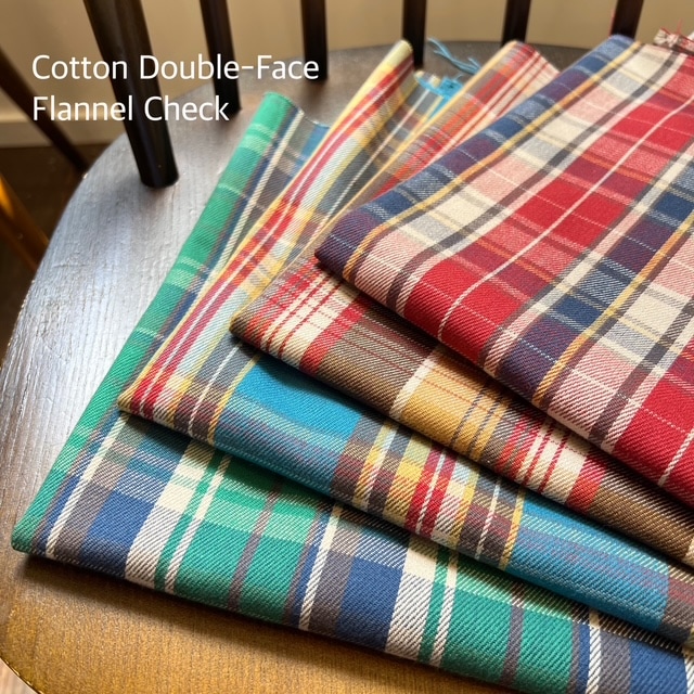 店長すすめ】播州織 コットン ダブルフェイス フランネル チェック