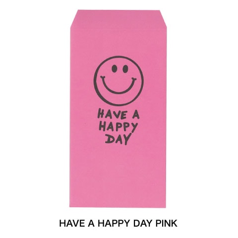 ポチ袋(L) HAVE A HAPPY DAY PINK