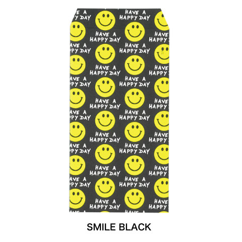 ポチ袋(L) SMILE BLACK