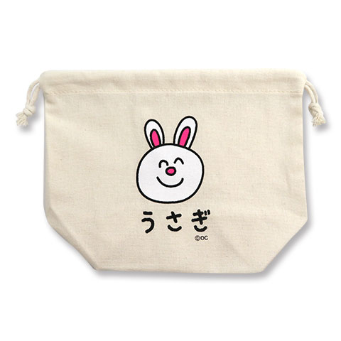 キンチャク うさぎさん|キンチャク|×POUCH,キンチャク -ポーチ-