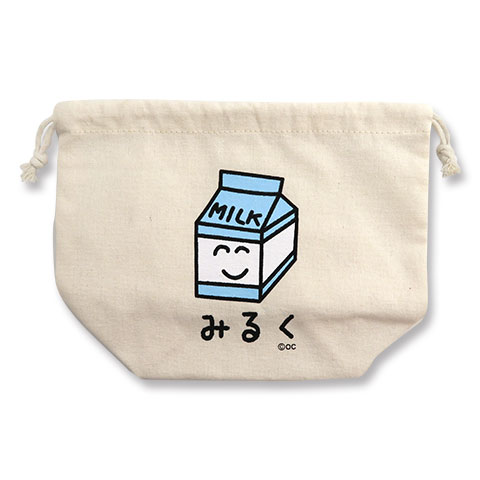 キンチャク みるくさん|キンチャク|×POUCH,キンチャク -ポーチ-