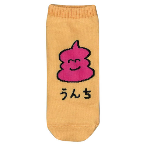 ANKLE SOCKS LADIES うんちさんピンク|レディース|×SOCKS -ソックス-