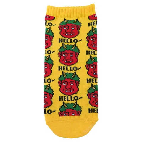 ANKLE SOCKS LADIES HELLO 鬼|レディース|×SOCKS -ソックス-