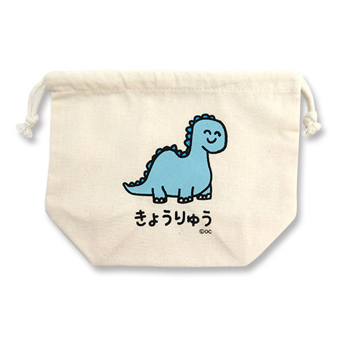 キンチャク きょうりゅうさん ブルー|キンチャク|×POUCH,キンチャク -ポーチ-
