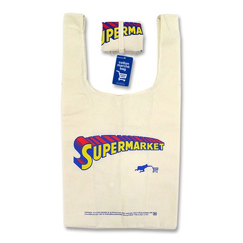 コットンマルシェバッグ SUPERMARKET|-コットンマルシェバッグ-|BAG -バッグ-