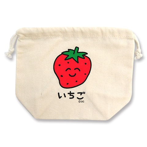キンチャク いちごさん|キンチャク|×POUCH,キンチャク -ポーチ-