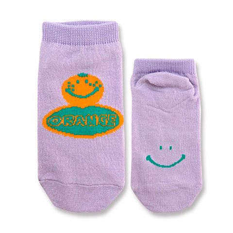 ANKLE SOCKS キッズ SMILE ORANGE