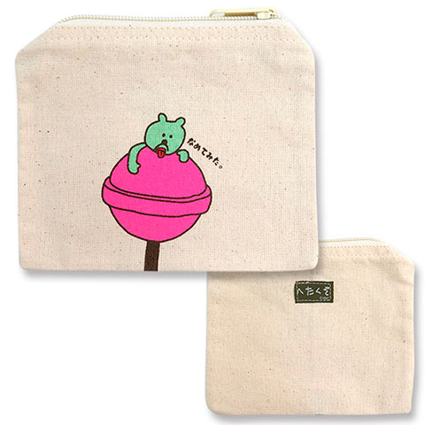 MINI POUCH ヘタクソクマ|MINI POUCH -ミニポーチ-|×POUCH,キンチャク -ポーチ-