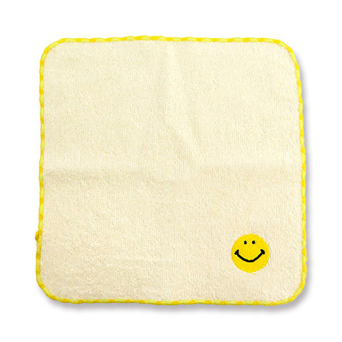 MINI TOWEL SMILE YELLOW|MINI TOWEL -ミニタオル-|×TOWEL -タオル-