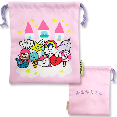 キンチャク マチ無し ふぁんしーさん|キンチャク マチ無し|POUCH,キンチャク -ポーチ-