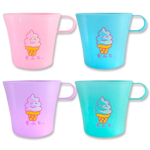 そふとさん COLORFUL MUG CUP 4P SET