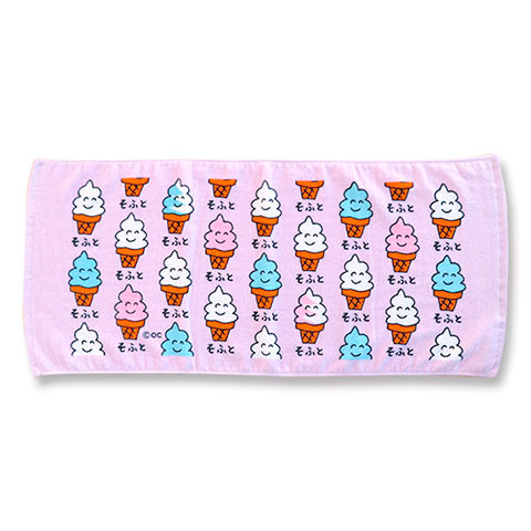 TOWEL そふとさんカラフル|FACE TOWEL -フェイスタオル-|×TOWEL -タオル-