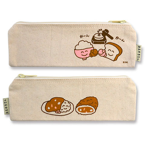 スリムポーチ ぱんさんVSごはんさん