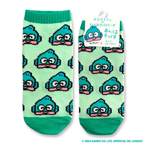 ANKLE SOCKS LADIES はんぎょどん総柄|ANKLE SOCKS LADIES|おえかきさん×サンリオキャラクターズ