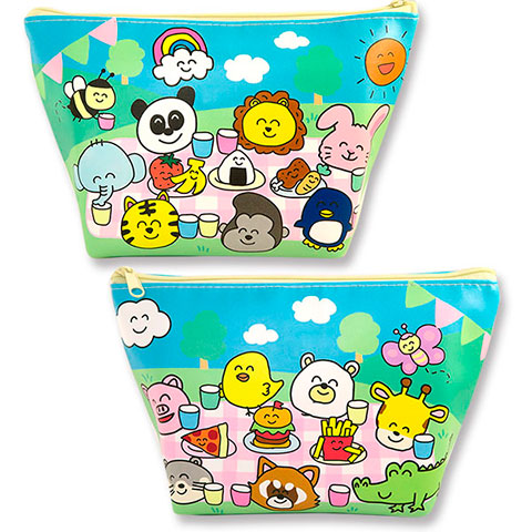 PUレザーポーチ いろいろなどうぶつさん|PUレザーポーチ|×POUCH,キンチャク -ポーチ-