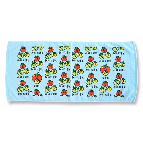 TOWEL みにとまとさん|FACE TOWEL -フェイスタオル-|×TOWEL -タオル-