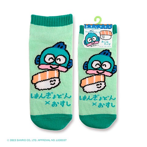 ANKLE SOCKS LADIES サンリオ はんぎょどん×おすしさんサーモン