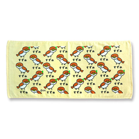 TOWEL すずめさん|FACE TOWEL -フェイスタオル-|×TOWEL -タオル-