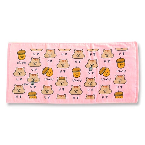 TOWEL りすさん|FACE TOWEL -フェイスタオル-|×TOWEL -タオル-