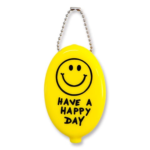 ラバーコインK/C SMILE YELLOW|ラバーコインK/C|×PASS CASE/KEY CHAIN -パスケース、キーチェーン-