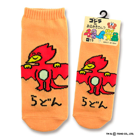 ANKLE SOCKS LADIES らどんさん|ANKLE SOCKS LADIES|おえかきさん vs ゴジラ