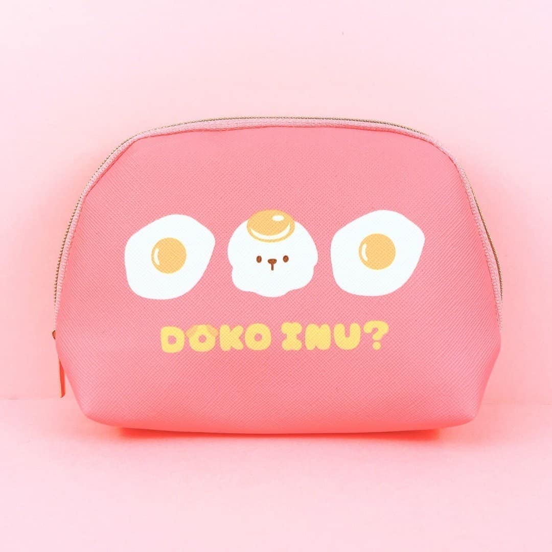 ティッシュポーチ ドコイヌ 目玉焼き