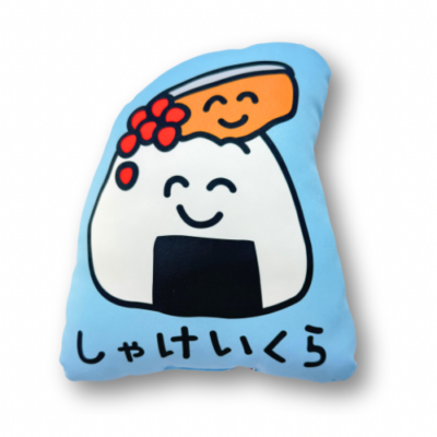 EC限定！おえかきさんダイカットクッション　しゃけいくらさん