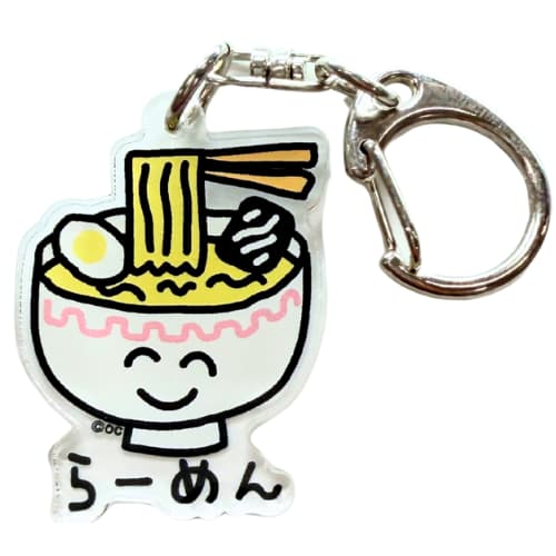 EC限定！おえかきさん ミニアクリルキーホルダー　らーめんさん