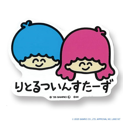 サンリオ ビニールステッカー りとるついんすたーず ふぇいす