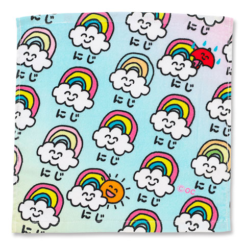 ハンドタオル にじさん