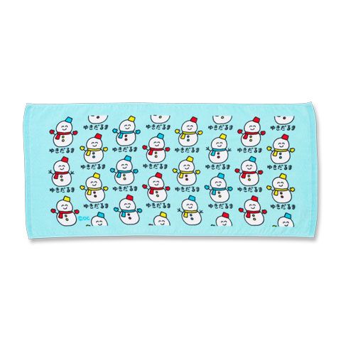 TOWEL ゆきだるまさん ブルー