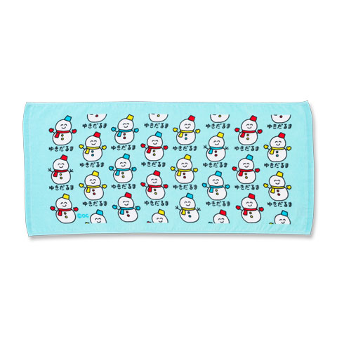 TOWEL ゆきだるまさん ブルー