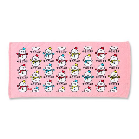 TOWEL ゆきだるまさん ピンク|新商品！