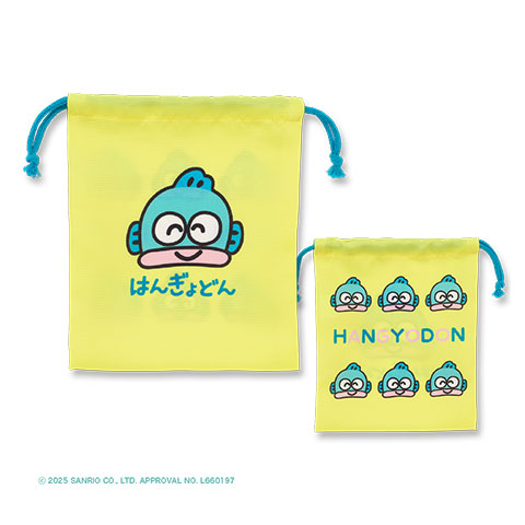 キンチャクマチ無し サンリオ はんぎょどん イエロー