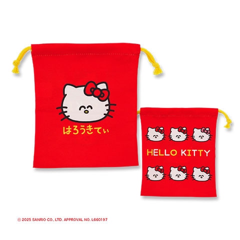 キンチャクマチ無し サンリオ はろうきてぃ レッド