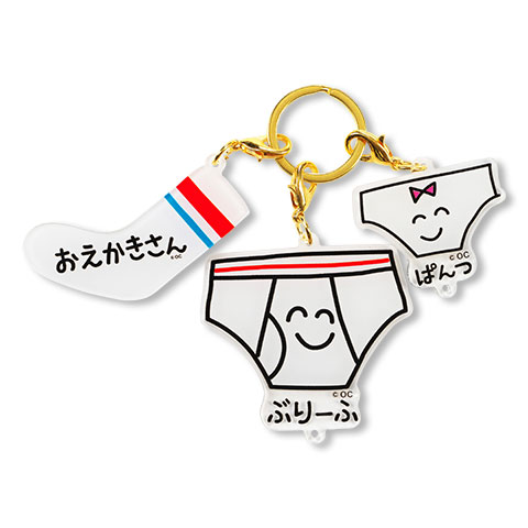 3連アクリルキーホルダー ぶりーふさん