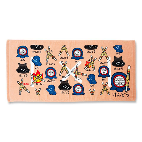 おえかきさん フェイスタオル けんどうさん